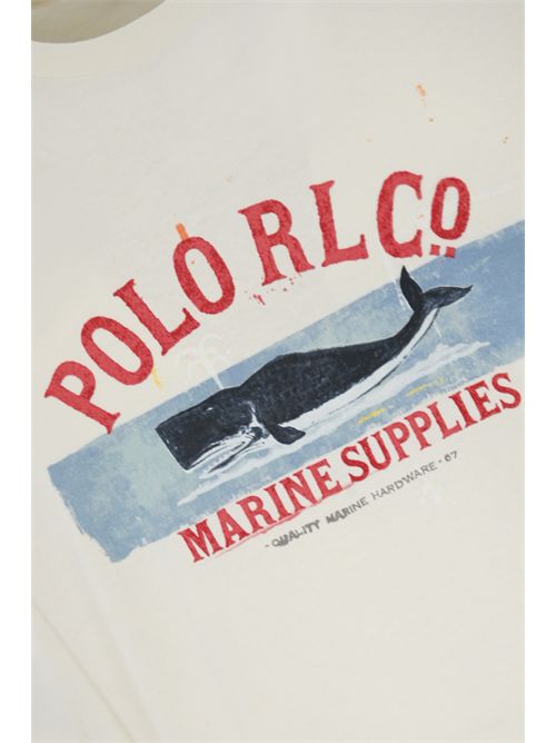 T-shirt in cotone con stampa Polo RLco POLO RALPH LAUREN | 710965007001